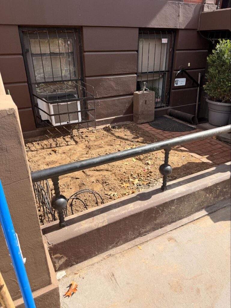 Grove Street, Jersey City: the work area after the excavation was backfilled