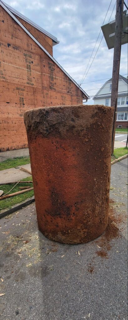 Durrell Street, Verona: the removed 550-gallon underground heating oil tank